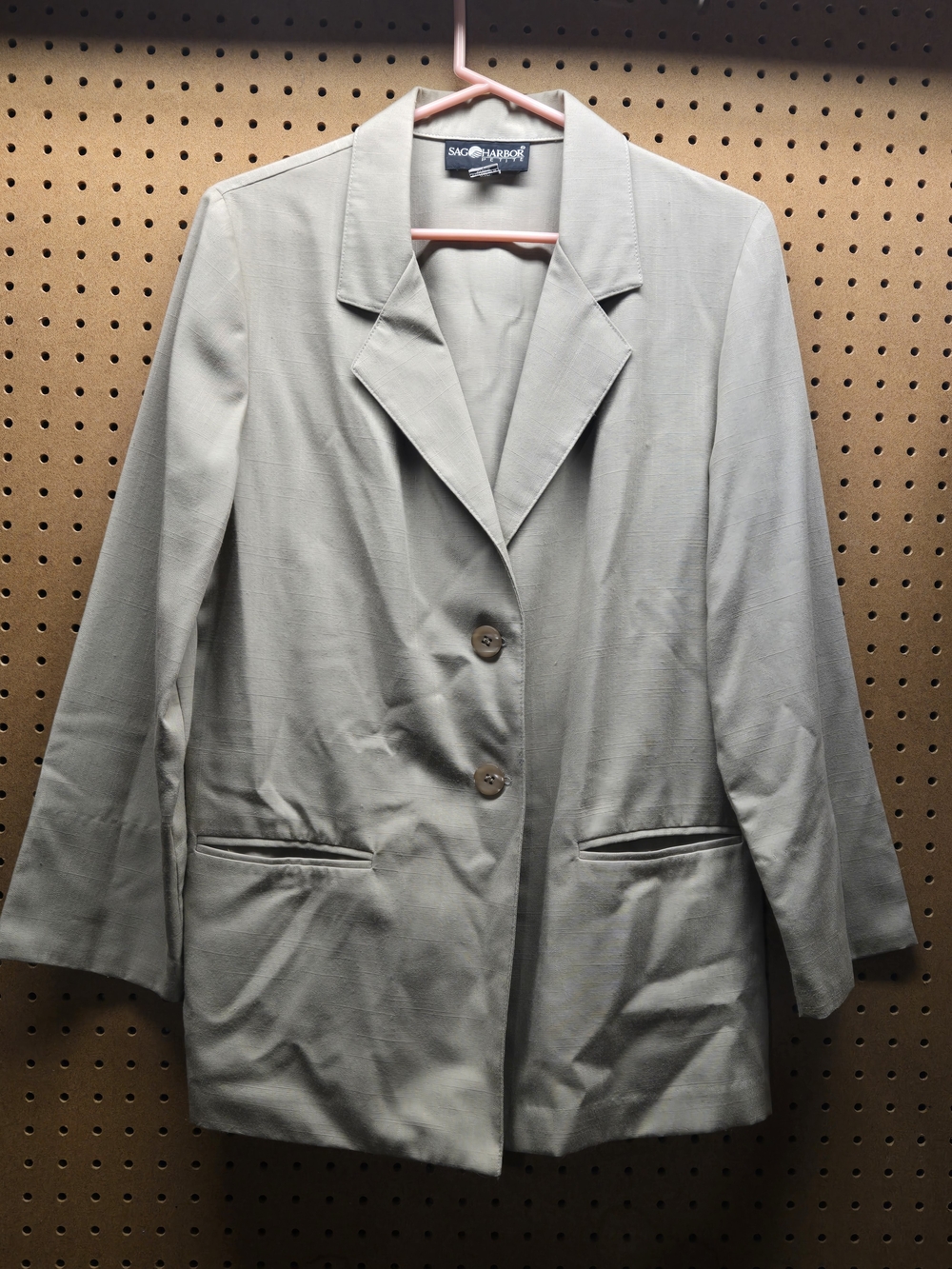 Sag Harbor Women's Light Tan Tailored Blazer